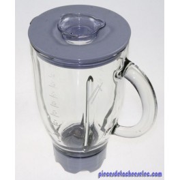 Bol Blender Complet Gris en Inox avec Collier Gris pour Blender KENWOOD Bol Blender Complet Gris en Inox avec Collier Gris pour Blender KENWOOD