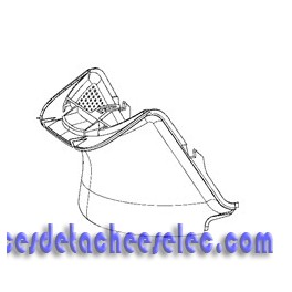 Boitier Avant Blanc pour Robot Companion Moulinex Boitier Avant Blanc pour Robot Companion Moulinex