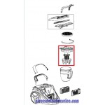 Grille Séparateur pour Aspirateur Sans Sac Silence Force Cyclonic ROWENTA