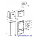 Joint de Porte Freezer Gris pour Réfrigérateur HOTPOINT