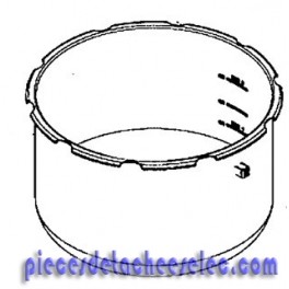 Cuve 6L Inox pour Cocotte Clipso Minut' Easy SEB Cuve 6L Inox pour Cocotte Clipso Minut' Easy SEB