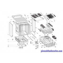 Panier Supérieur pour Lave-Vaisselle Whirlpool Panier Supérieur pour Lave-Vaisselle Whirlpool