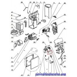 CACHE POMPE pour cafetière nespresso magimxi CACHE POMPE pour cafetière nespresso magimxi